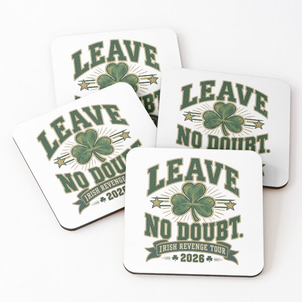 Item preview, Leave No Doubt Football Irish Revenge Tour 2026 Shamrock designed and sold by Glow-Paw-Studio.