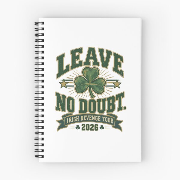 Item preview, Leave No Doubt Football Irish Revenge Tour 2026 Shamrock designed and sold by Glow-Paw-Studio.