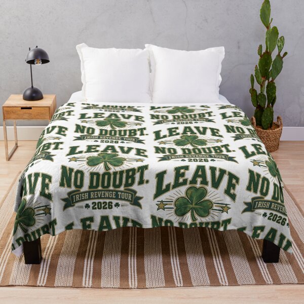 Item preview, Leave No Doubt Football Irish Revenge Tour 2026 Shamrock designed and sold by Glow-Paw-Studio.