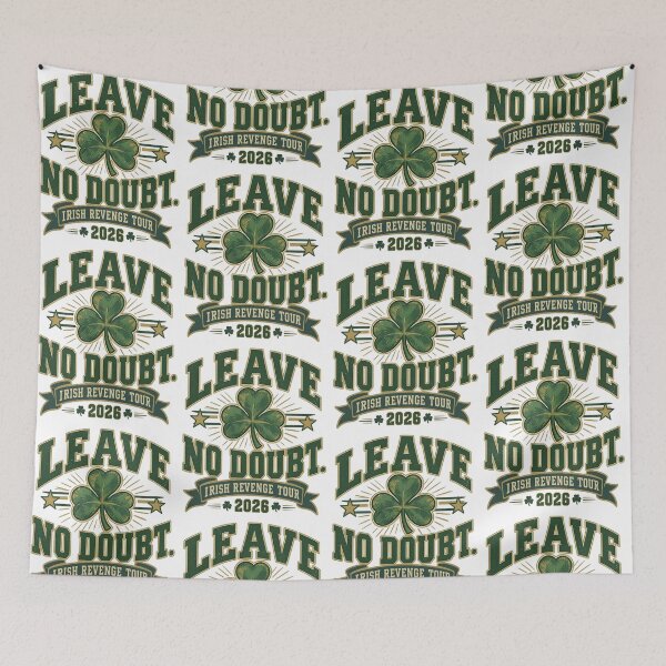 Item preview, Leave No Doubt Football Irish Revenge Tour 2026 Shamrock designed and sold by Glow-Paw-Studio.