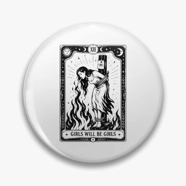 Item preview, Girls Will Be Girls Witch Burning Tarot Card designed and sold by khdmalakarak.
