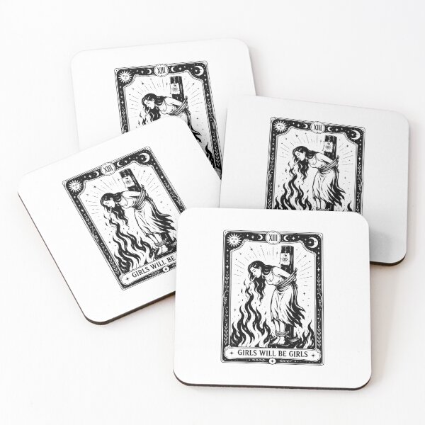 Item preview, Girls Will Be Girls Witch Burning Tarot Card designed and sold by khdmalakarak.
