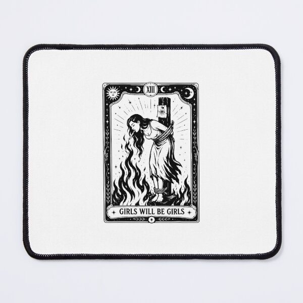 Item preview, Girls Will Be Girls Witch Burning Tarot Card designed and sold by khdmalakarak.