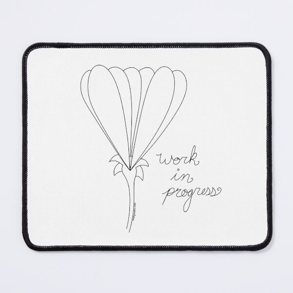Item preview, Minimalist flower blooming - Work In Progress cursive designed and sold by veelynnlove.