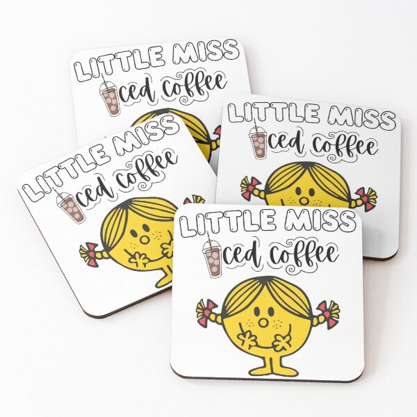 Item preview, Little Miss Iced Coffee Lover Character Design designed and sold by SauMcClure.