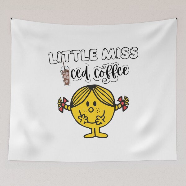 Item preview, Little Miss Iced Coffee Lover Character Design designed and sold by SauMcClure.