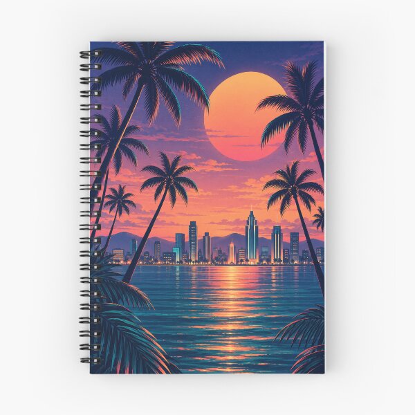 Item preview, Neon Palm Sunset Tropical Skyline designed and sold by TrendPulseCo.