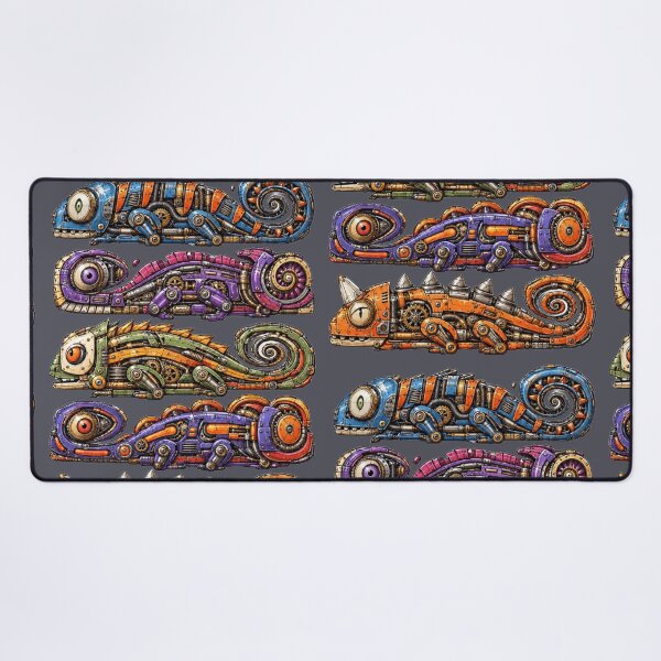 Item preview, Colorful Robotic Lizard Collection designed and sold by PlengPoomofArts.