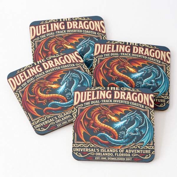 Item preview, Duelling dragons  designed and sold by WeirdMDK.