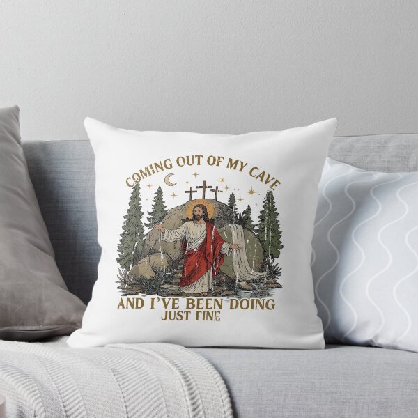 Item preview, Jesus Coming Out Of My Cave And I've Been Doing Just Fine designed and sold by caruku666.