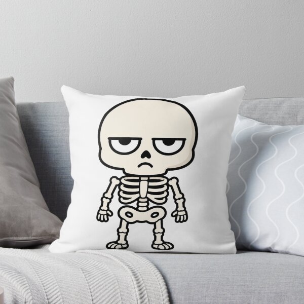 Item preview, Grumpy Skeleton – Funny Unimpressed Halloween Character designed and sold by Bitchy Little Things.
