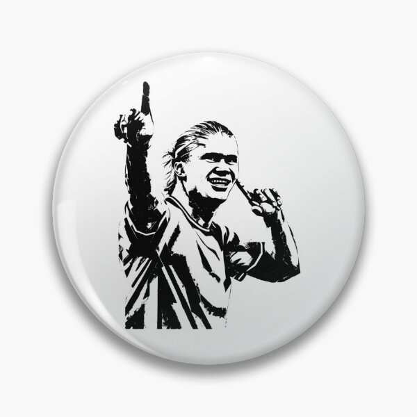 Item preview, Erling-Haaland The Terminator Manchester Goal Celebration Stencil designed and sold by dartoffofo⭐⭐⭐⭐⭐.