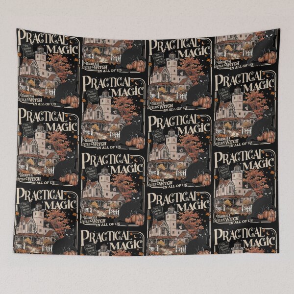 Item preview, Practical Magic Witchy Halloween Haunted House designed and sold by Glow-Paw-Studio.
