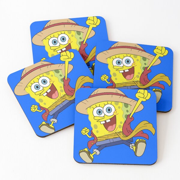Item preview, Spongebob Squarepants x Monkey D Luffy designed and sold by robotghost.