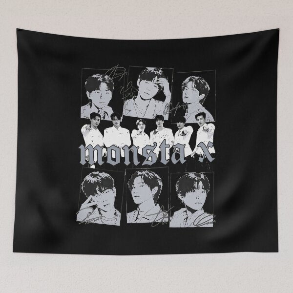 Item preview, Monsta X Vintage K-Pop Fan  designed and sold by Barbara6314378.