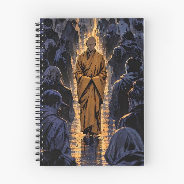 Item preview, The Way Within – Spiritual Monk in the Crowd designed and sold by SacredLensV.