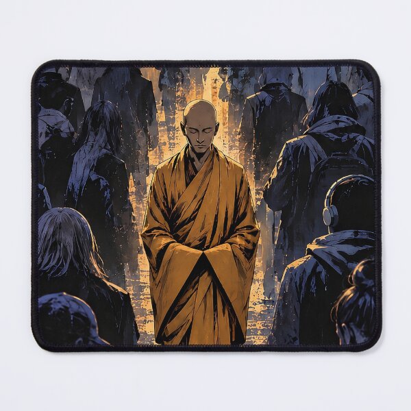 Item preview, The Way Within – Spiritual Monk in the Crowd designed and sold by SacredLensV.