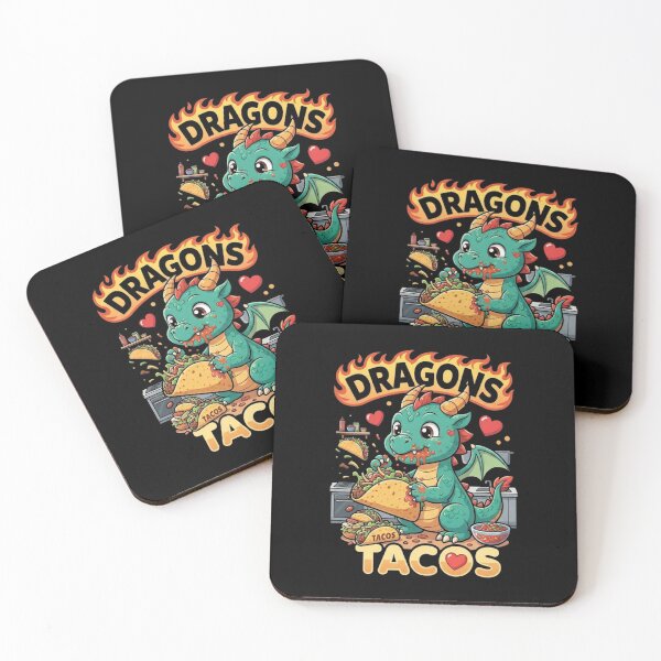 Item preview, Dragons Tacos Cute Funny Fantasy Food Lover Design designed and sold by Ostericaimusa.