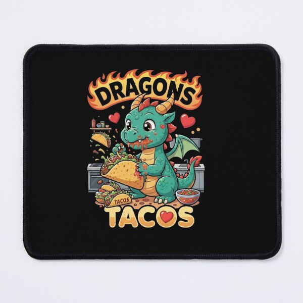 Item preview, Dragons Tacos Cute Funny Fantasy Food Lover Design designed and sold by Ostericaimusa.
