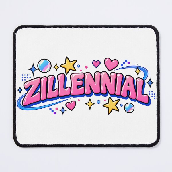Item preview, Colorful Zillennial Bubble Font Y2K Aesthetic designed and sold by Darbouni-Prints.
