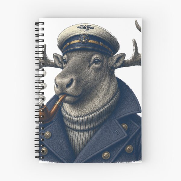 Item preview, capt caribou w pipe + peacoat designed and sold by PhiloDoh.
