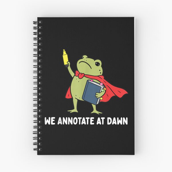 Item preview, We Annotate At Dawn English Teacher Funny Frog Reader designed and sold by Jone Cham.