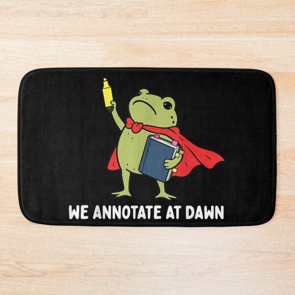 Item preview, We Annotate At Dawn English Teacher Funny Frog Reader designed and sold by Jone Cham.