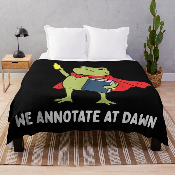 Item preview, We Annotate At Dawn English Teacher Funny Frog Reader designed and sold by Jone Cham.