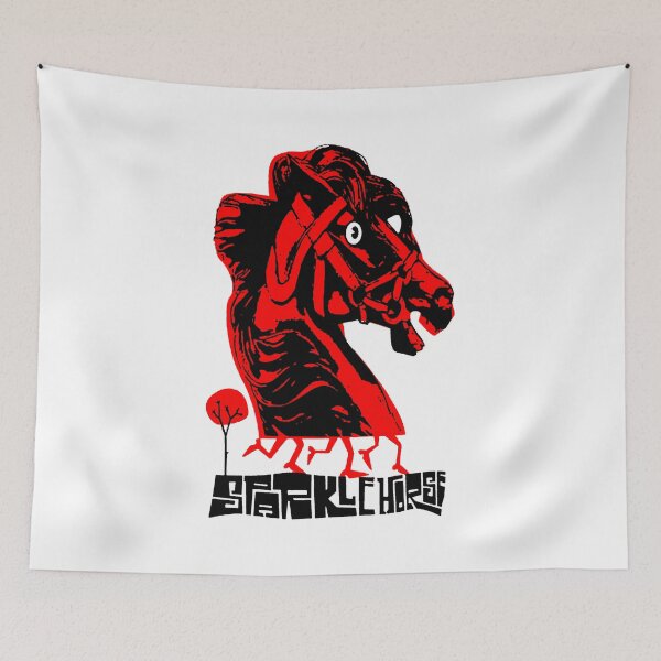 Item preview, Horse Head With Black Typography designed and sold by nerdyygraphic.