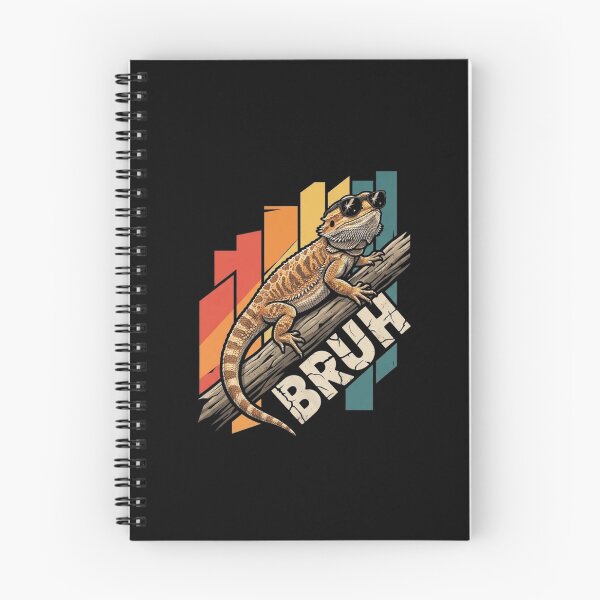 Item preview, Bearded Dragon Bruh Retro Reptile Humor Design designed and sold by Ostericaimusa.