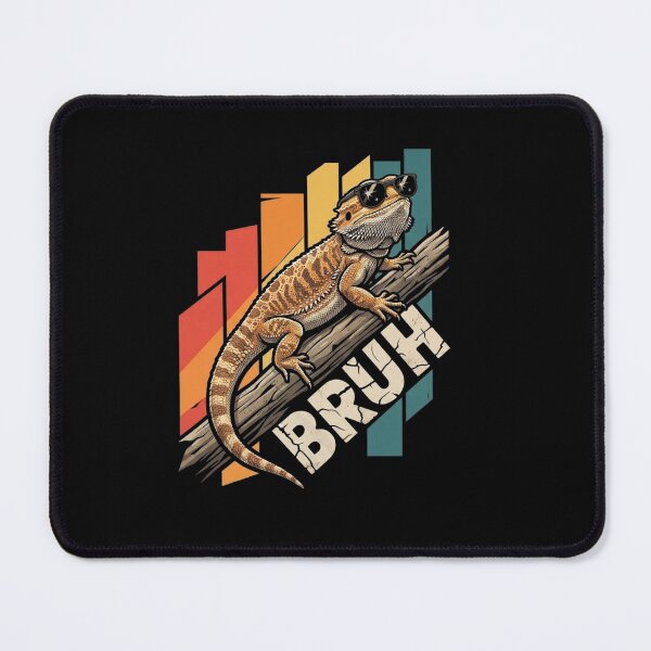 Item preview, Bearded Dragon Bruh Retro Reptile Humor Design designed and sold by Ostericaimusa.
