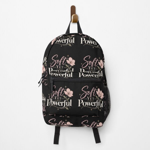 Item preview, Soft Yet Powerful – Feminine Empowerment Floral Quote designed and sold by Sanika arts .