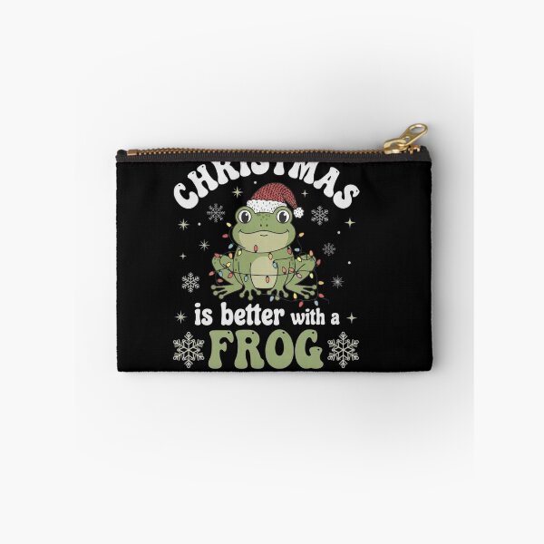 Item preview, Christmas Is Better With a Frog Cute Holiday Quote designed and sold by MiALopezArt.