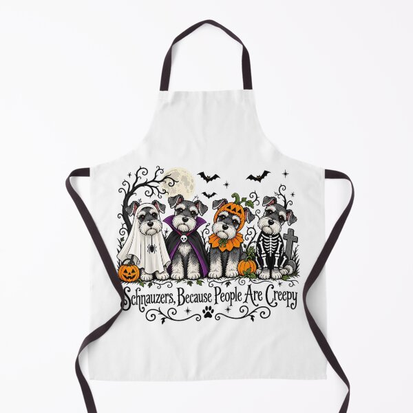 Item preview, Schnauzers Because People are Creepy Halloween Dog Costume designed and sold by Jone Cham.