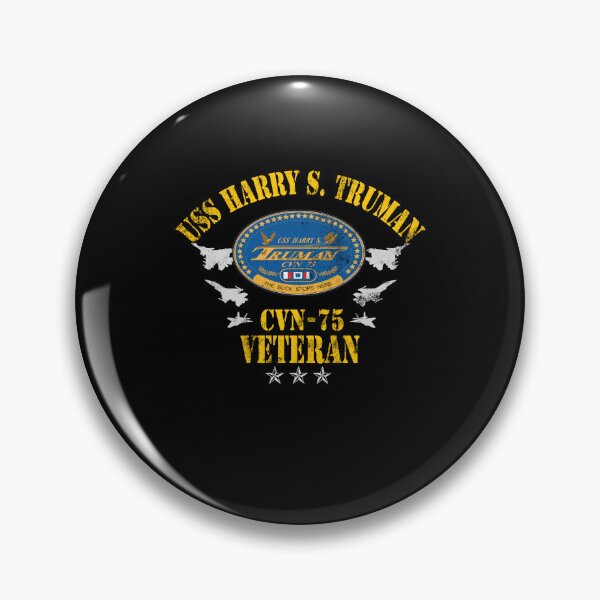 Item preview, USS Harry S. Truman CVN-75 Veteran Fighter Jet Emblem designed and sold by Osstaramilua.