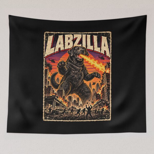 Item preview, Labzilla Giant Black Labrador Retriever Dog designed and sold by a-turner-paint.