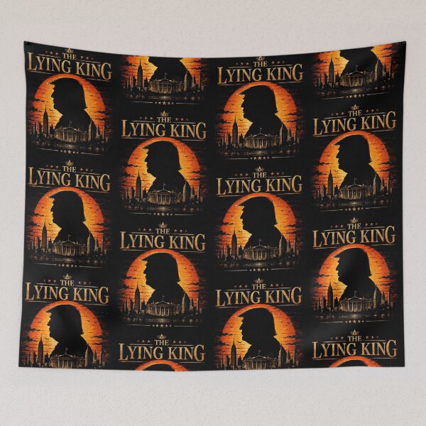 Item preview, The Lying King Anti Trump Political Satire designed and sold by Glow-Paw-Studio.