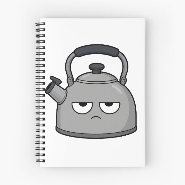 Item preview, Grumpy Tea Kettle | Funny Unimpressed Kitchen Character designed and sold by Bitchy Little Things.