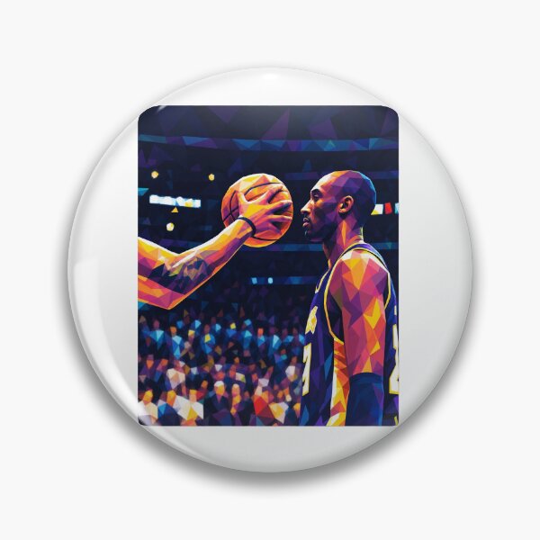 Item preview, Kobe Bryant Black Mamba Facing Off Fearless Geometric Art designed and sold by dartoffofo⭐⭐⭐⭐⭐.