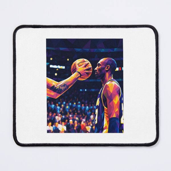 Item preview, Kobe Bryant Black Mamba Facing Off Fearless Geometric Art designed and sold by dartoffofo⭐⭐⭐⭐⭐.