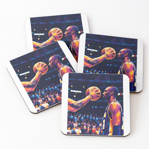 Item preview, Kobe Bryant Black Mamba Facing Off Fearless Geometric Art designed and sold by dartoffofo⭐⭐⭐⭐⭐.