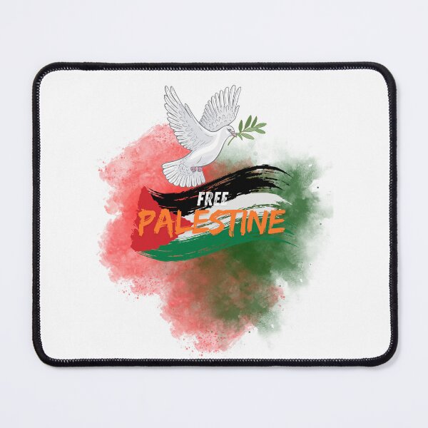 Item preview, Free Palestine Watercolor Peace Dove Brush Stroke Graphic Art designed and sold by Gameshalah's Designs Hub.