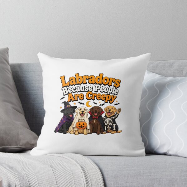 Item preview, Labradors Because People Are Creepy Halloween designed and sold by OlyvieArt.