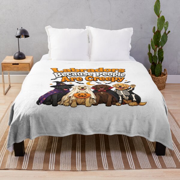 Item preview, Labradors Because People Are Creepy Halloween designed and sold by OlyvieArt.