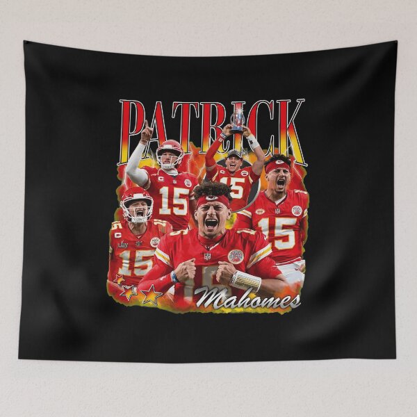 Item preview, Patrick Mahomes 15 Vintage Football Retro Tee designed and sold by JustinT3464764.
