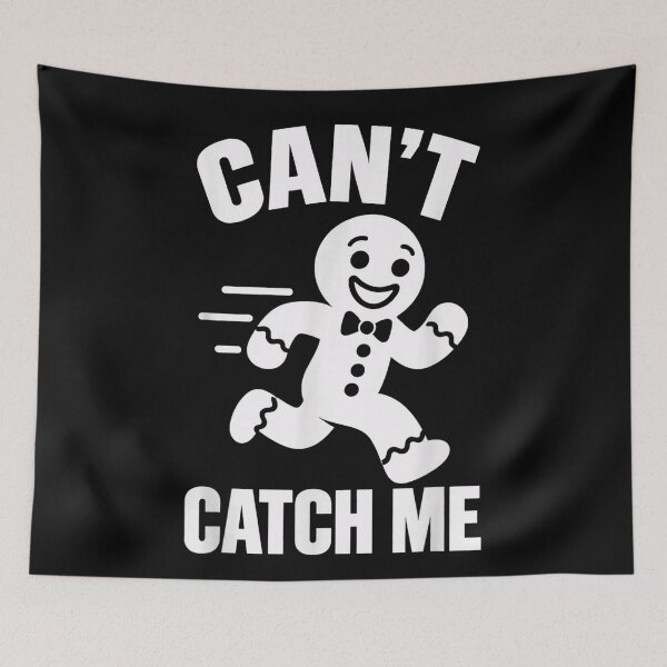 Item preview, Can't Catch Me Funny Gingerbread Man Christmas Running  designed and sold by Altenpendinton.