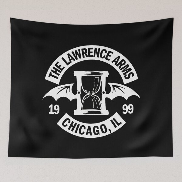 Item preview, White Logo Lawrence Arms Band T-Shirt designed and sold by rechbhagate.