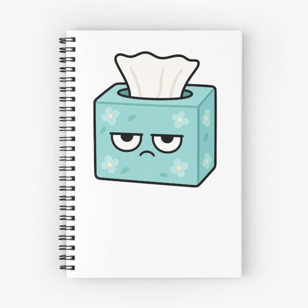 Item preview, Grumpy Tissue Box | Funny Unimpressed Sick Day Character designed and sold by Bitchy Little Things.