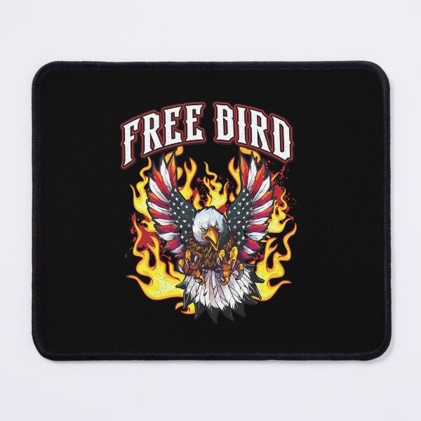Item preview, Free Bird Eagle American Flag Flames  designed and sold by SauMcClure.