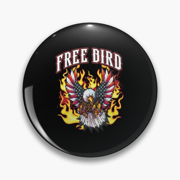 Item preview, Free Bird Eagle American Flag Flames  designed and sold by SauMcClure.